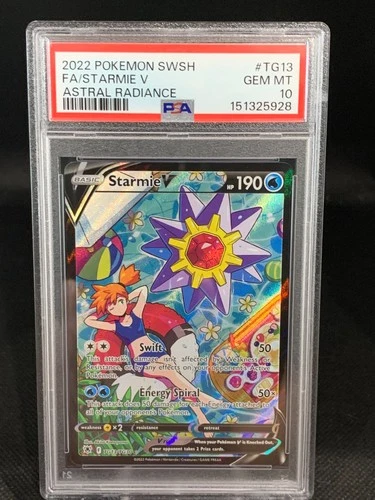 PSA 10 Starmie V TG13/TG30 Astral Radiance TG Ultra Rare FA Holo 2022