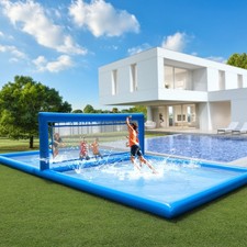 33FT Commercial Inflatable Volleyball Pool Court Outdoor Game for Kids Adults