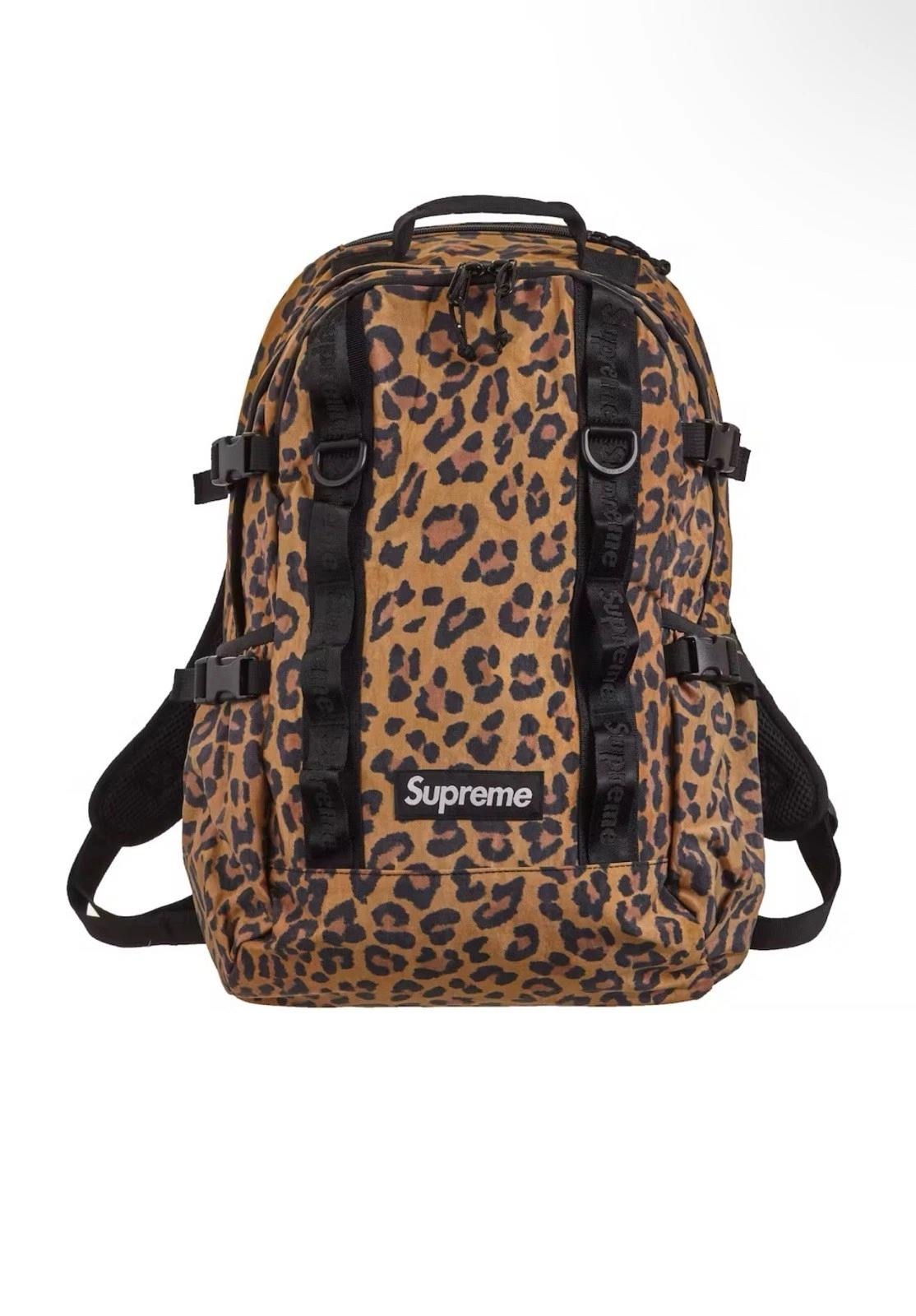 Sac à dos guide camouflage imprimé léopard Supreme Cordura sac FW20 RARE boîte logo sac à main