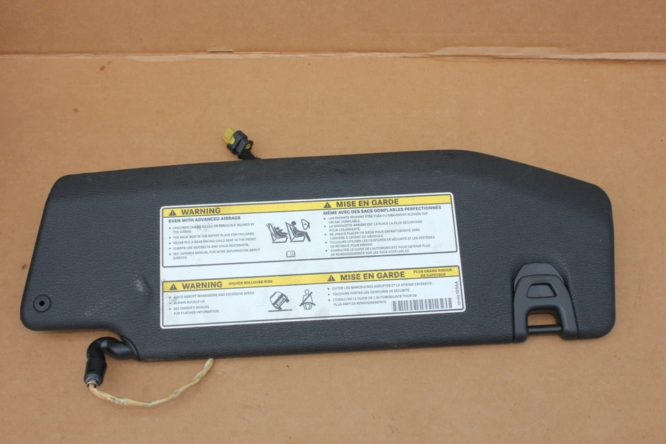 ¡DAÑADO! Visera izquierda Mopar original 6CD22TX7AN para Jeep Wrangler 2018-2023 Foto 4 de 4