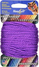 Needloft Plastic Canvas Yarn, 20 yards - Bright Purple