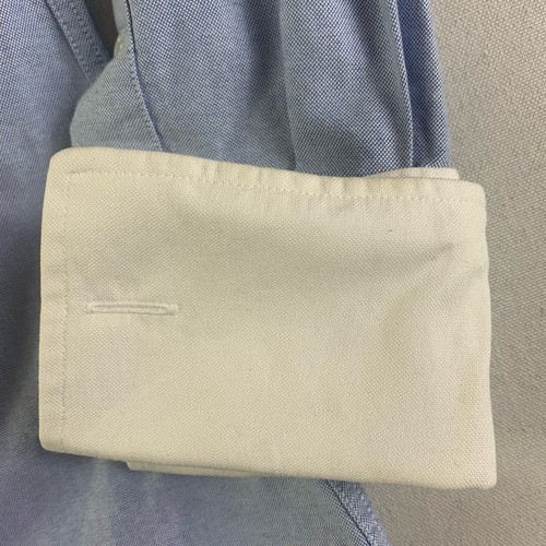 Camisa con botones THOM BROWNE para mujer talla 0 azul puño azul (cuello blanco) - Imagen 8 de 11