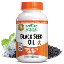 Botanic Choice Black Seed Oil Total Health Herbal Supplement, 60 Capsules