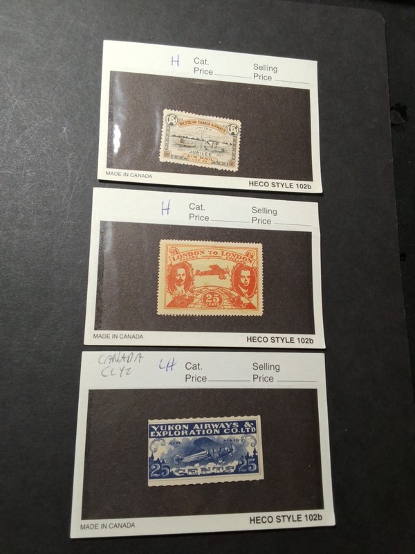 3 Different Canada Airways Stamps Mint OG H/LH       