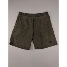 Vintage Ocean Pacific OP Mens Textured Check Elastic Waist Surf Shorts 32 Waist