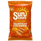 SunChips Whole Grain HARVEST CHEDDAR Real Snacks 4 Bags Wavy Sun Chips 7oz