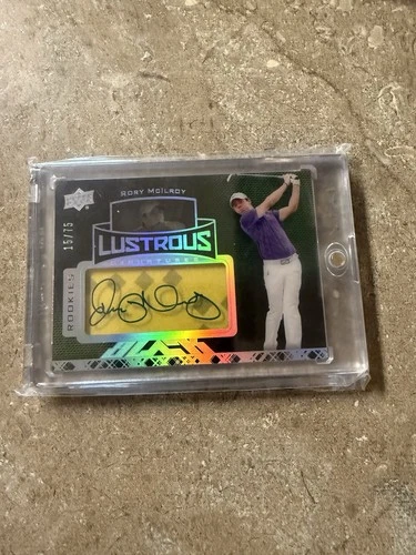 2014 Upper Deck Exquisite Black Lustrous Signatures Rory McIlroy /75