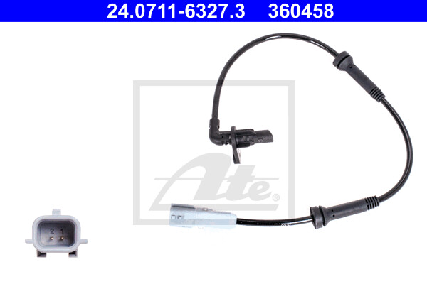 ATE Sensor DrehzahlfüHler Hinten FüR Dacia Sandero II Logan MCV Renault B8_-image