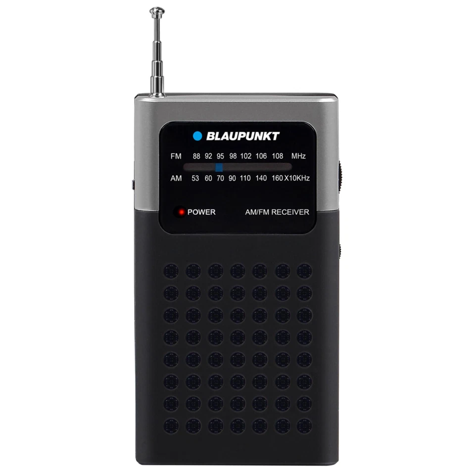 Tragbares Radio Blaupunkt AM/FM Teleskopantenne Batteriebetrieben PR4BK