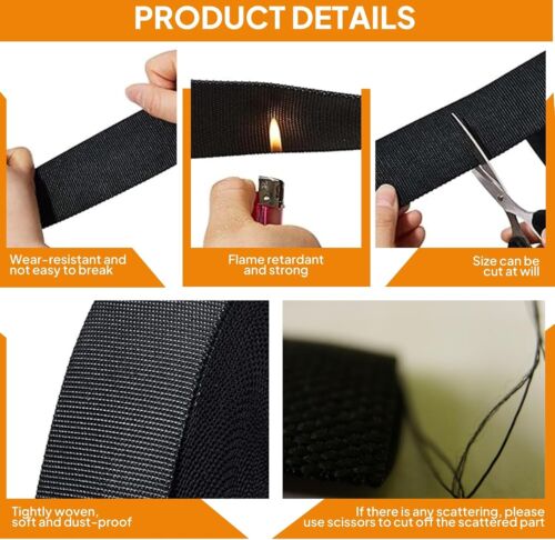 Black 2:1 Ratio Automotive Heat Shrink Braided Sleeving Tube Protect Cable/Wires - Picture 7 of 12