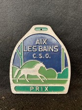 CHEVAUX PLAQUE CONCOURS HIPPIQUE  Prix C.S.O Aix Les Bains