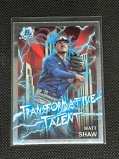 2023 Bowman Chrome Draft - Matt Shaw - Transformative Talent