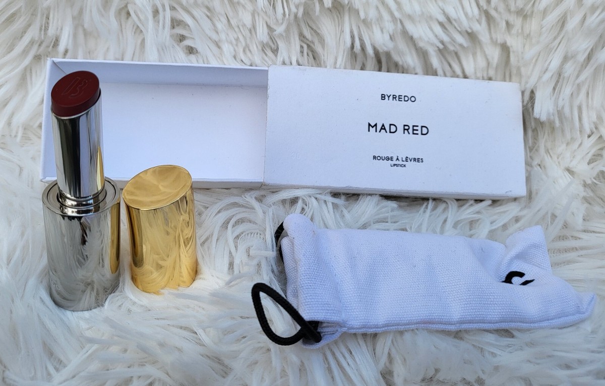 Byredo Lipstick Mad Red 299 Intense Raspberry Red Long Lasting for