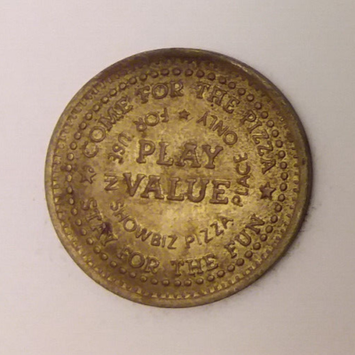 Showbiz Pizza Place Arcade Game Token 24mm | eBay