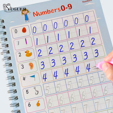 2021 Reusable Children 3D Copybook for Calligraphy Numbers 0-100 Handwriting Tex