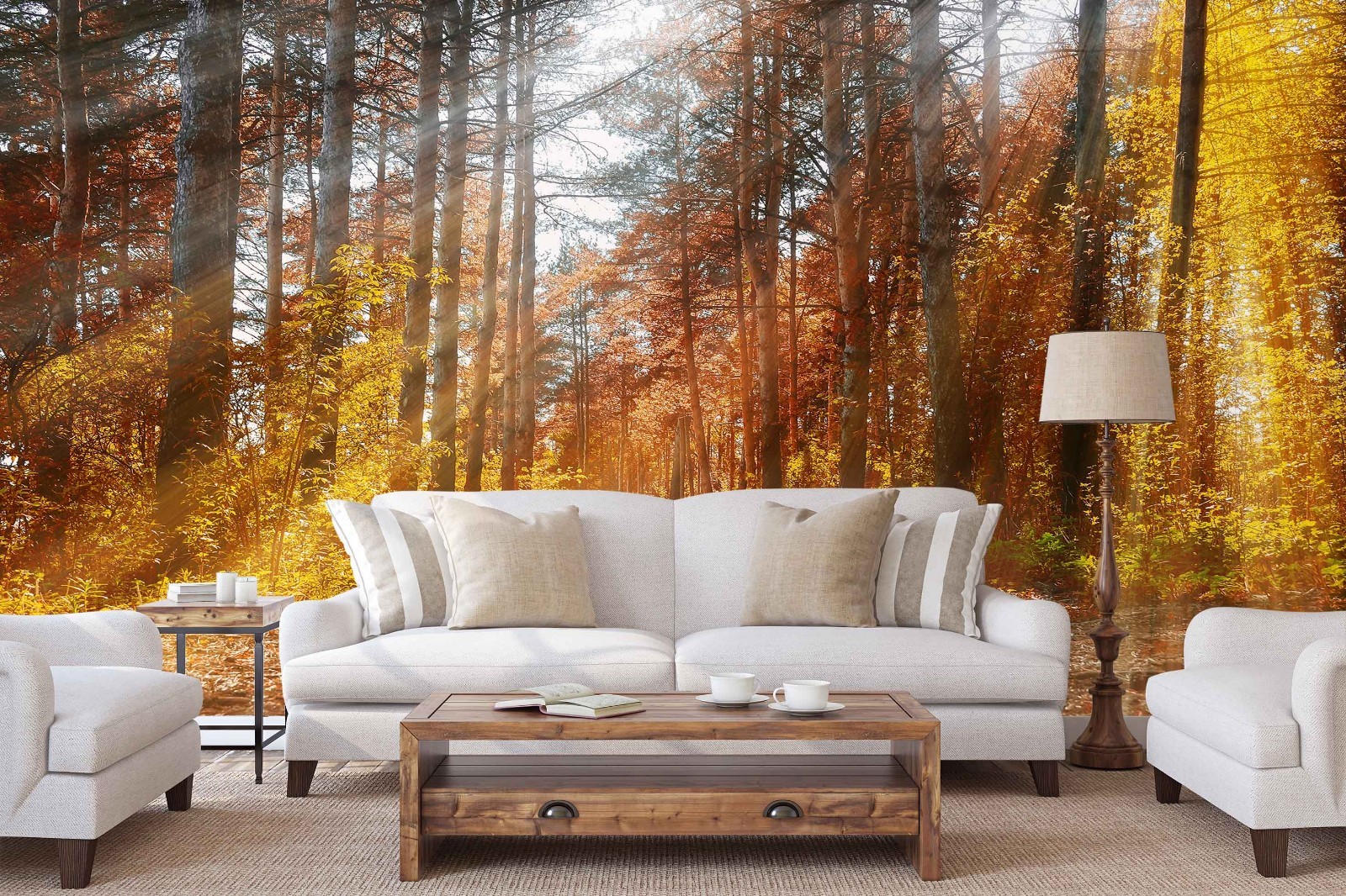 3D Sunset Maple Forest 345 Wall Paper Exclusive MXY Wallpaper Mural Decal Indoor 3D Sunset Maple Forest 345 Wall Paper Exclusive MXY Wallpaper Mural Decal Indoor