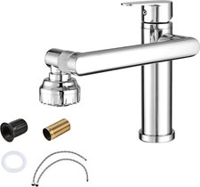 MHX Single Handle Stainless Steel Mirrored Chrome Faucet