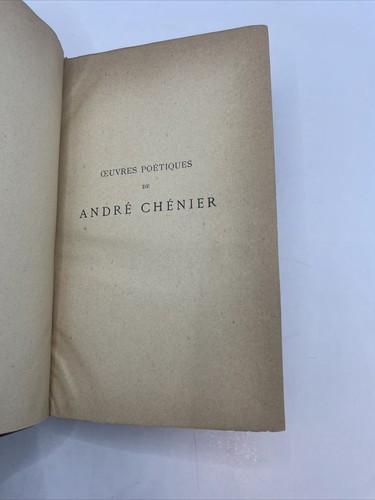 Poetical Works Of Andre Chenier ca1884 Hardcover French L2,7 - Picture 10 of 22