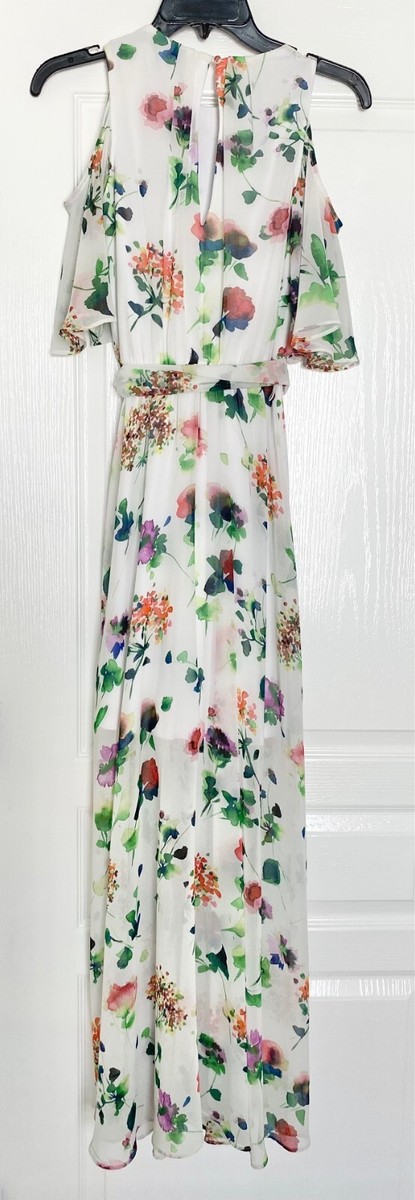 low cut slip dress Bias-Cut Maxi Dress, Polyester XXL / Dusty Pink Backless Polka Dot Halter Featuring a balconette kailyn Size:V (UK 14/ US 10)