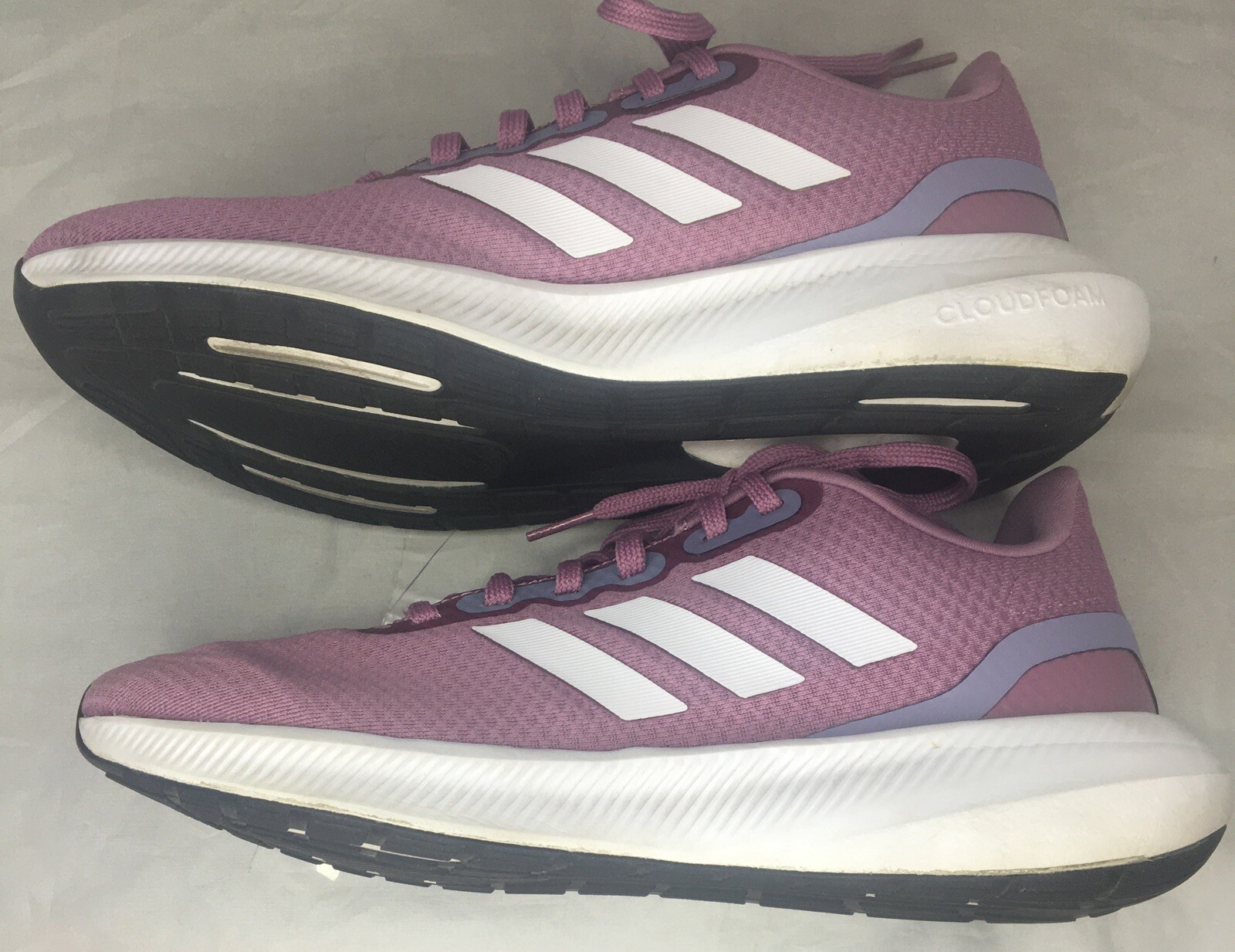 ALTRA Scarpe da corsa Adidas Falcon 3.0 donna taglia 8.5 malva righe bianche nuove (altre)