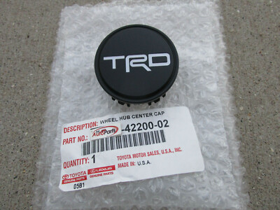 OEM Toyota RAV4 TRD 18-inch 6-Spoke Wheel Center Cap – Qty 1, Matte Black