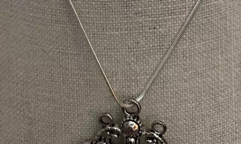 925 Silver Necklace + Dramatic Rhinestone & Silve… - image 11