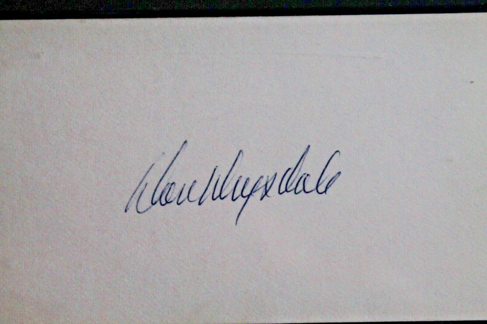 Don Drysdale (d.1993) LA Dodgers HOF Signed 3X5 Index Card SGC Autograph Auto - Image 2 of 4