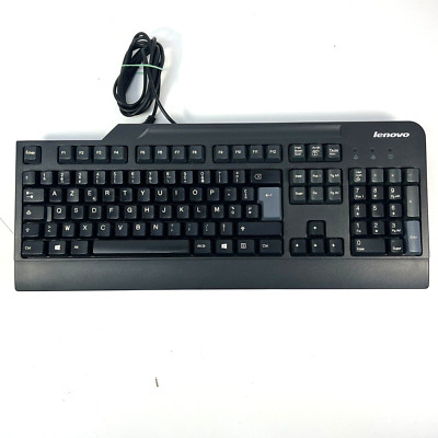 Lenovo Preferred Pro KU-0225 Desktop Keyboard Black Wired USB AZERTY Standard