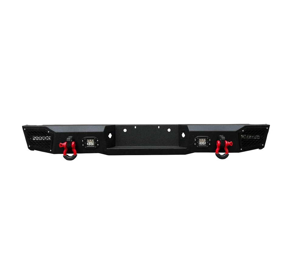 Vijay Steel Rear Bumper W/Lights&D-Rings For 1999-2016 Ford F250-F350 Super duty Foto 3 de 4