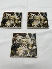 puppy pals coasters by Julie Newland