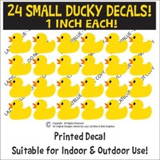 Yellow Ducky Duck Small 1 inch Set of 24 Go Ducks Me Summer Fun Gift Quack Wave