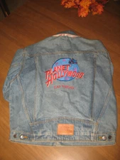 Embroidered Planet Hollywood Las Vegas Denim Jacket