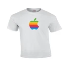 Apple OSX Mac 颜色徽标乙烯基 T 恤电脑青少年和成人尺寸 YS-5XL