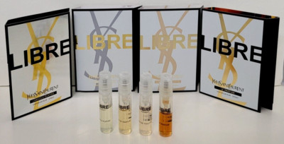 YSL Libre Parfum Collection Sample 4pcs: EDT, EDP, Le Parfum, L'Absolu Platine