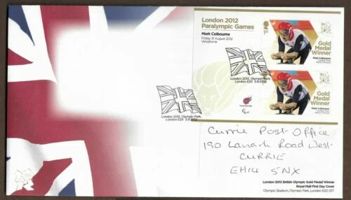 First Day of Issue Olympics British Elizabeth II Stamps