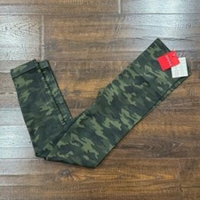 Spanx Look At Me Now Leggings Green Camo Size Medium