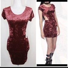 NWT Somedays Lovin in Velvet Hidden Cut Dress S