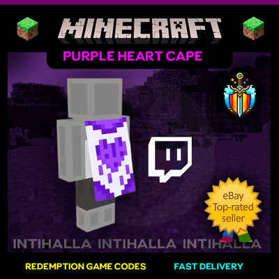 Minecraft: Purple Heart Cape - Java & Bedrock - Cheappest