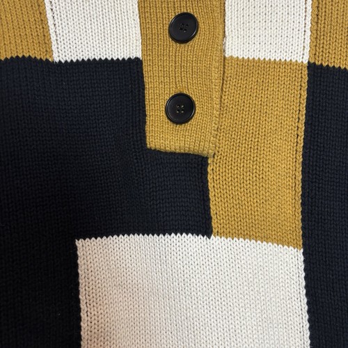 Bassike Chunky Cotton Wool Jumper Size 00 XS Oversized Polo Knit - Picture 8 of 9