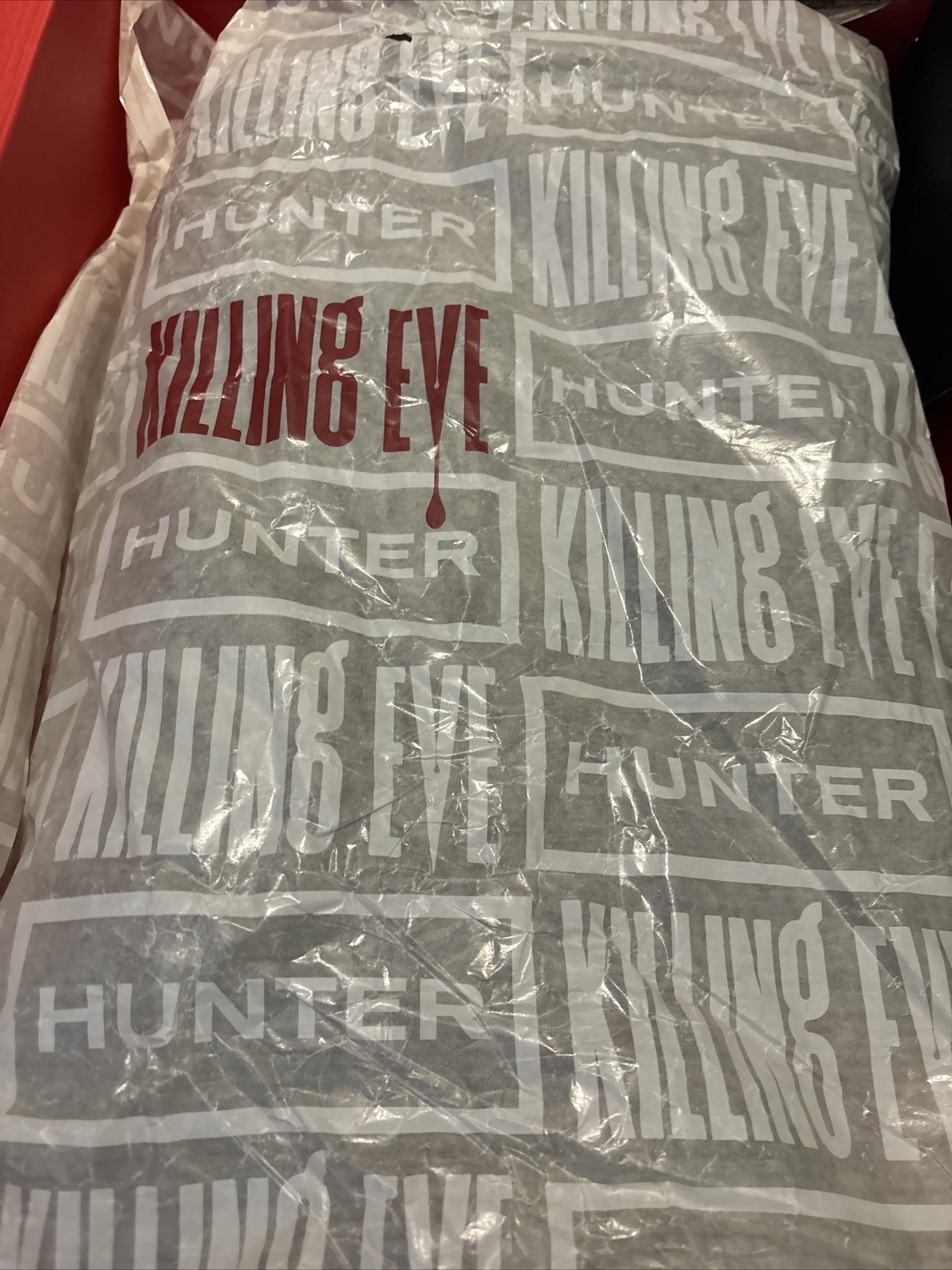 HUNTER Womens Killing Eve Olive Green Chasing Wellington Boots UK SIZE