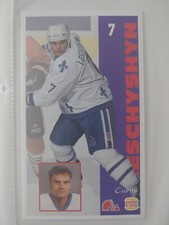 Postcard Curtis Leschyshyn Quebec Nordiques NHL