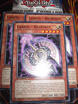 YU-GI-OH! COM LABRYS ARTIFACT PRIO-FR016 (PLAYSET) 3 CARDS MINT EDITION 1