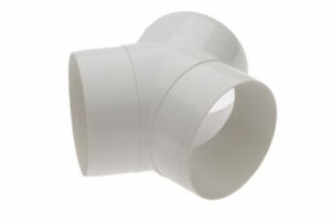 4"/100 mm Égal Y Round Pipe Splitter Ventilation rigide conduits Adaptateur Blanc 