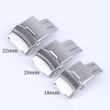 High Quality 316L Stainless Steel Watch Buckle Folding Clasp 18 20 22 24mm