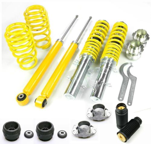 FK coilover suspension / sport suspension including 4 strut bearings dust protection - VW Golf IV