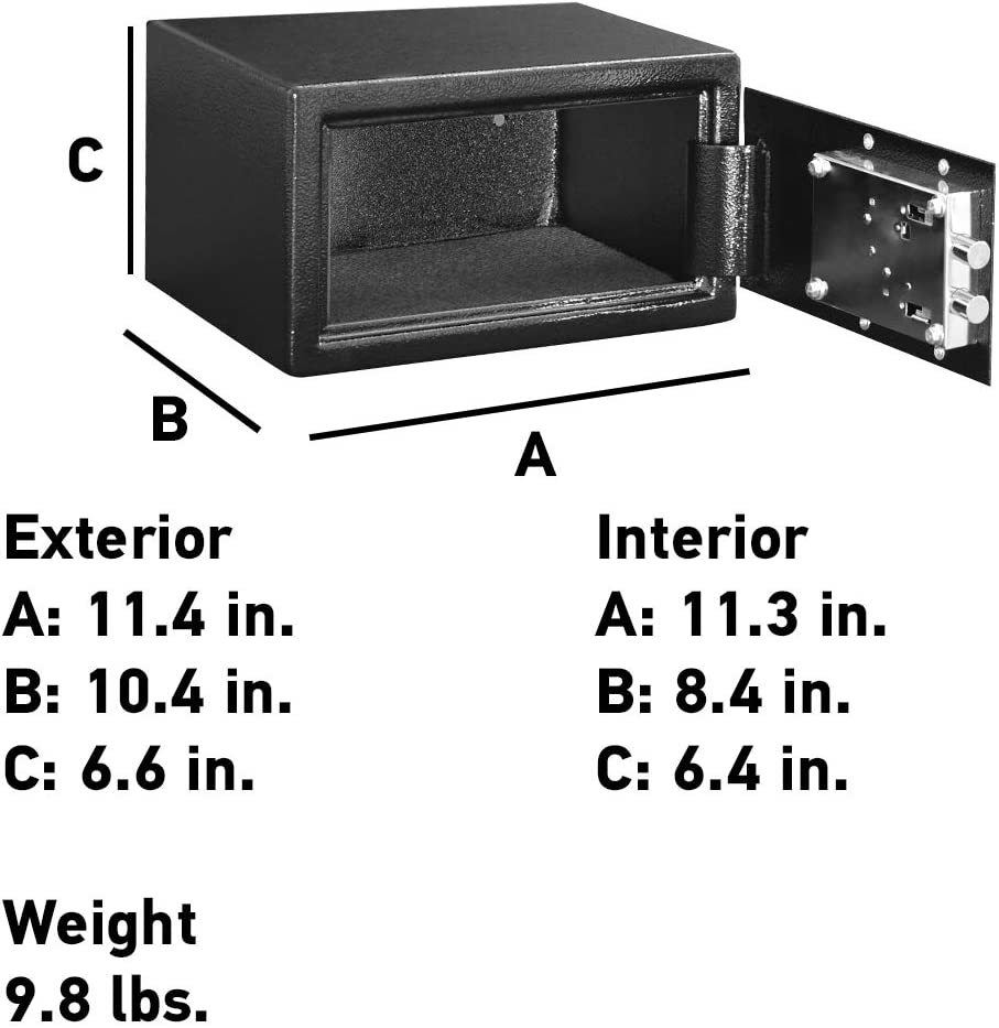 SentrySafe X031 Security Safe with Key Lock, 0.35 Cubic Feet, Black eBay