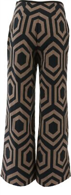 Pants Woman Blank/Bronze  Geometric Jaquard Heidi Daus