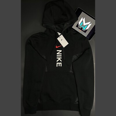 010 Nike Hybrid Hoodie Black Nike Men's AW77 Fleece Full-Zip