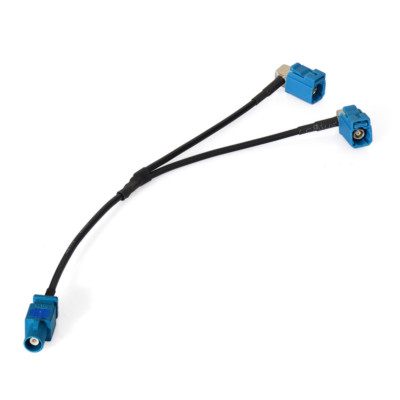 Radio Antenna Adapter cable FAKRA male to 2 FAKRA female for NBT retrofit FM AM