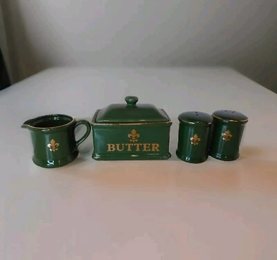 England Premier Housewares 4-teiliges Ess-Servierset 1993 französisches Bistro - Bild 1 von 4